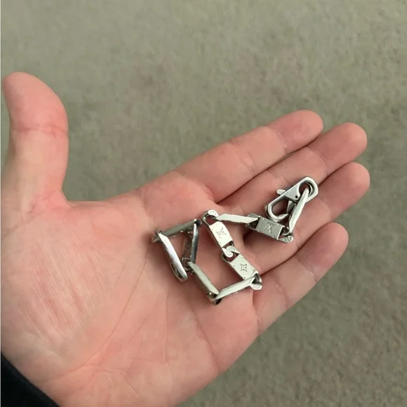 Louis Vuitton Silver Chain Bracelet